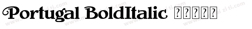 Portugal BoldItalic字体转换